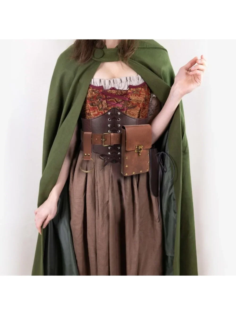 Medieval Corset Belt Pouch Fanny Pack Waist Bag for Phone & Costume Accessories